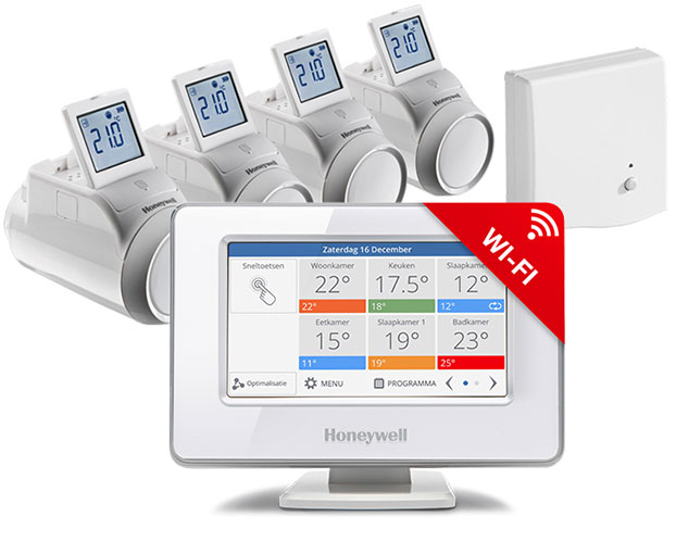 klap Kansen Nieuwjaar Honeywell Evohome WiFi thermostaatknop pakket ATP954M3020 | Verwarmen per kamer klap Kansen Nieuwjaar Honeywell Evohome WiFi thermostaatknop pakket ATP954M3020 | Verwarmen per kamer