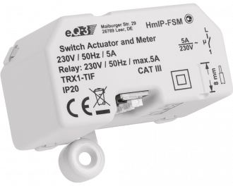 Het ingebouwde relais kan maximaal 1150 Watt schakelen. Dit is 5 Ampere, voldoende vermogen om verlichting of één elektrische verwarming of infraroodpaneel te schakelen.