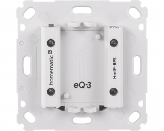 De inbouw voeding is geschikt voor de volgende Homematic IP 55 x 55 mm apparaten: Thermostaat of temperatuursensor, bewegingsmelder, draadloze drukknop tweevoud of zesvoud.