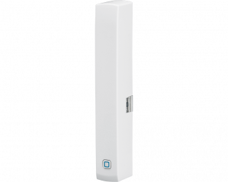 De Homematic IP raam- en deursensor detecteert openen en sluiten van ramen en deuren met een optische sensor.