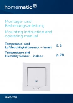 Handleiding van Homematic IP Temperatuursensor