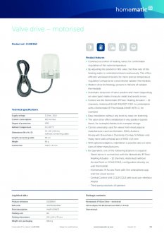 Datasheet van Homematic IP Stappenmotor proportioneel