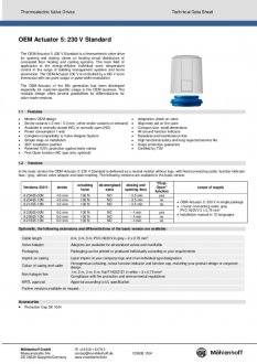 Datasheet van Homematic IP Thermische motor 230V