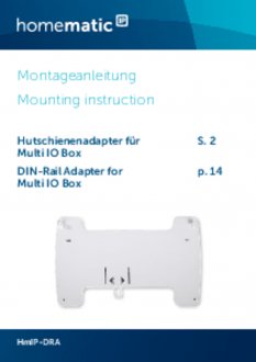 Handleiding van Homematic IP DIN-rail montagevlak voor warmtepomp module