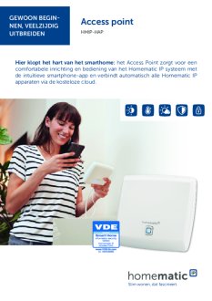 Datasheet van Homematic IP Access Point