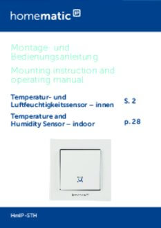 Handleiding van Homematic IP Temperatuur- en luchtvochtigheidssensor