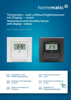 Handleiding van Homematic IP Temperatuur- en luchtvochtigheidssensor met display