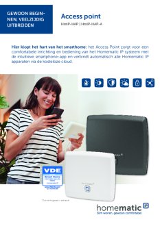 Datasheet van Homematic IP Access Point zwart / antraciet