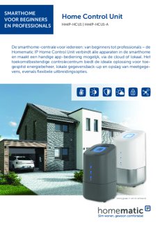 Datasheet van Homematic IP Home Control Unit zwart / antraciet HCU1