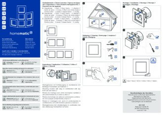 Handleiding van Homematic IP Glazen frame enkelvoudig